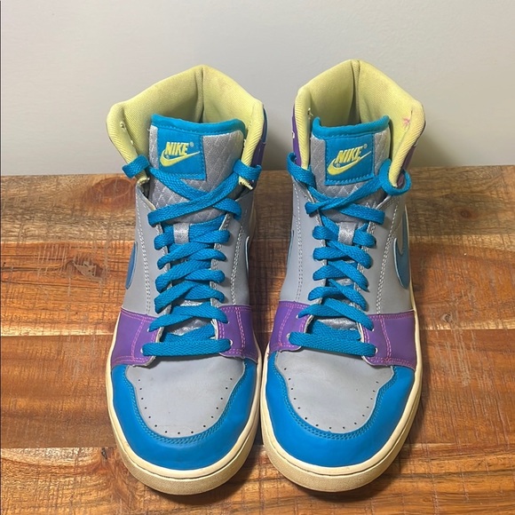 Nike High-Tops in Blue, Purple, and Gray, Women’s 11 - Picture 2 of 11